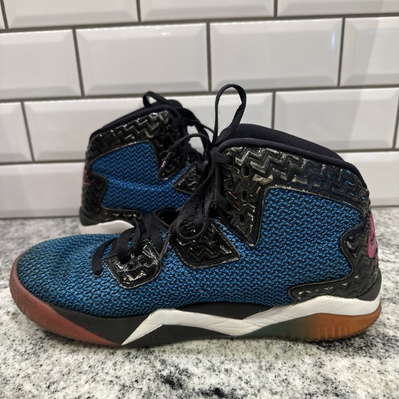 Nike Air Jordan Spike Forty Mens 10 Ya-Dig 2015‎ Pink Blue Tennis Shoe Street main image 5